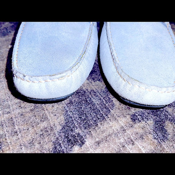 Salvatore Ferragamo baby blue suede drivers - Picture 9 of 12